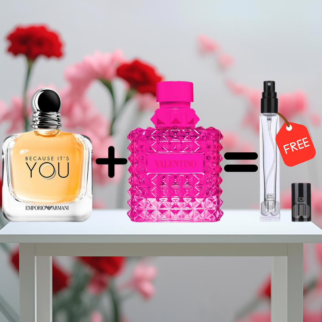 10ML Because It’s You + 10ML valentino DONNA + 10ML Gratuit