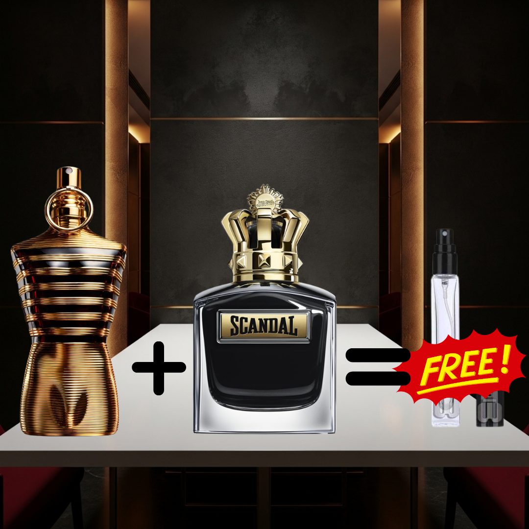 10ML JPG le male elixir + 10ML scandal le parfum + 10ML Gratuit