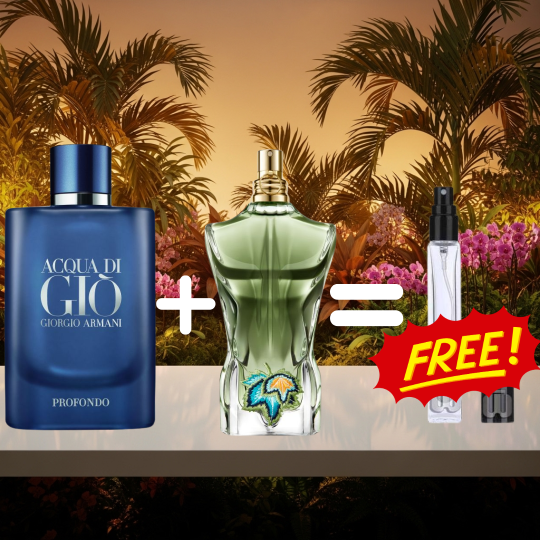 10ML acqua di gio profondo + 10ML le beau paradise garden + 10ML gratuit