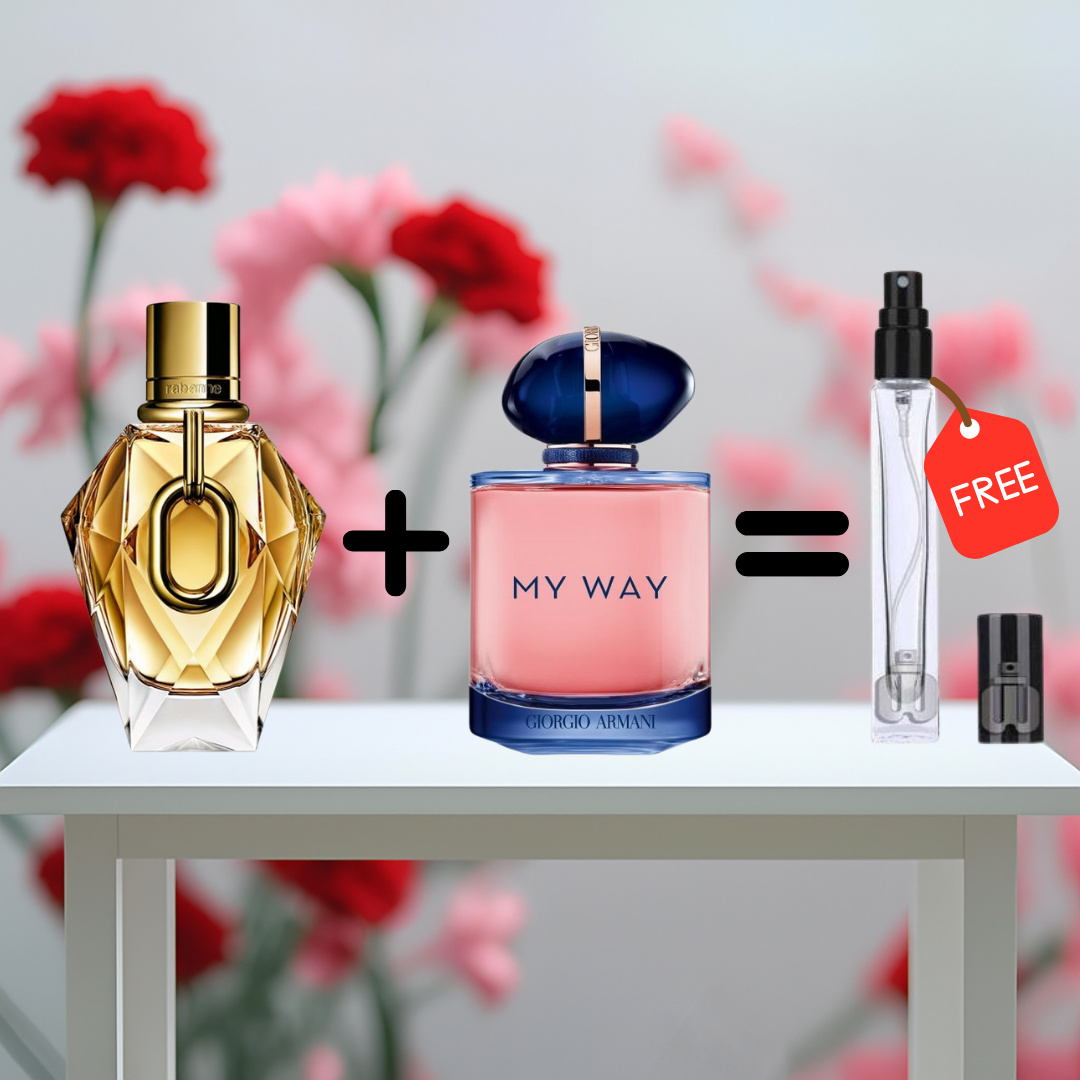 10ML My way + 10ML Million gold for her + 10ML Gratuit